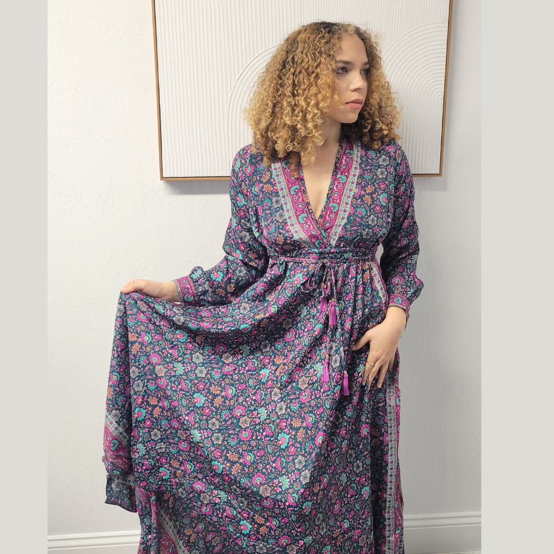 Long Sleeve Bohemian Dress