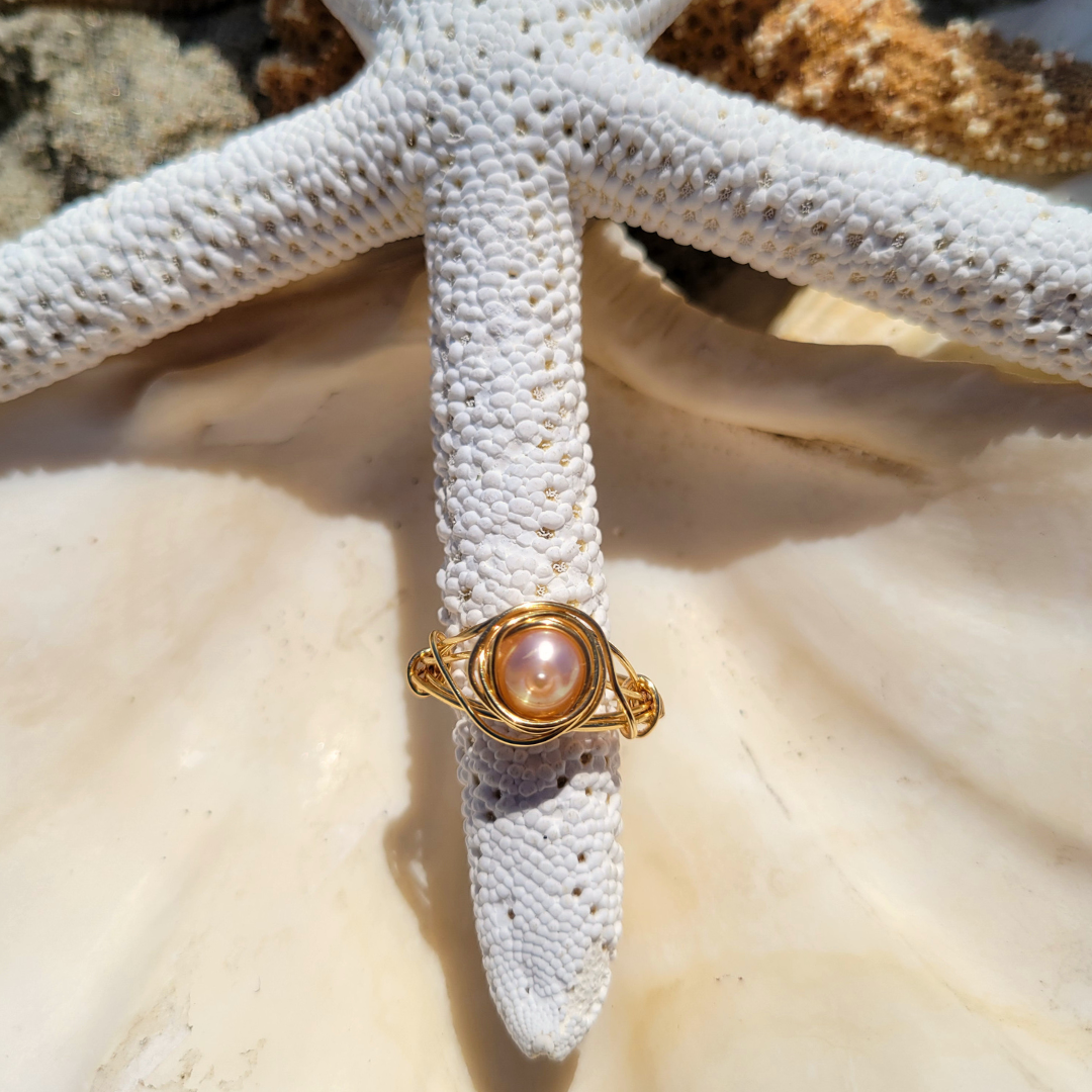 Cream Pearl Ring